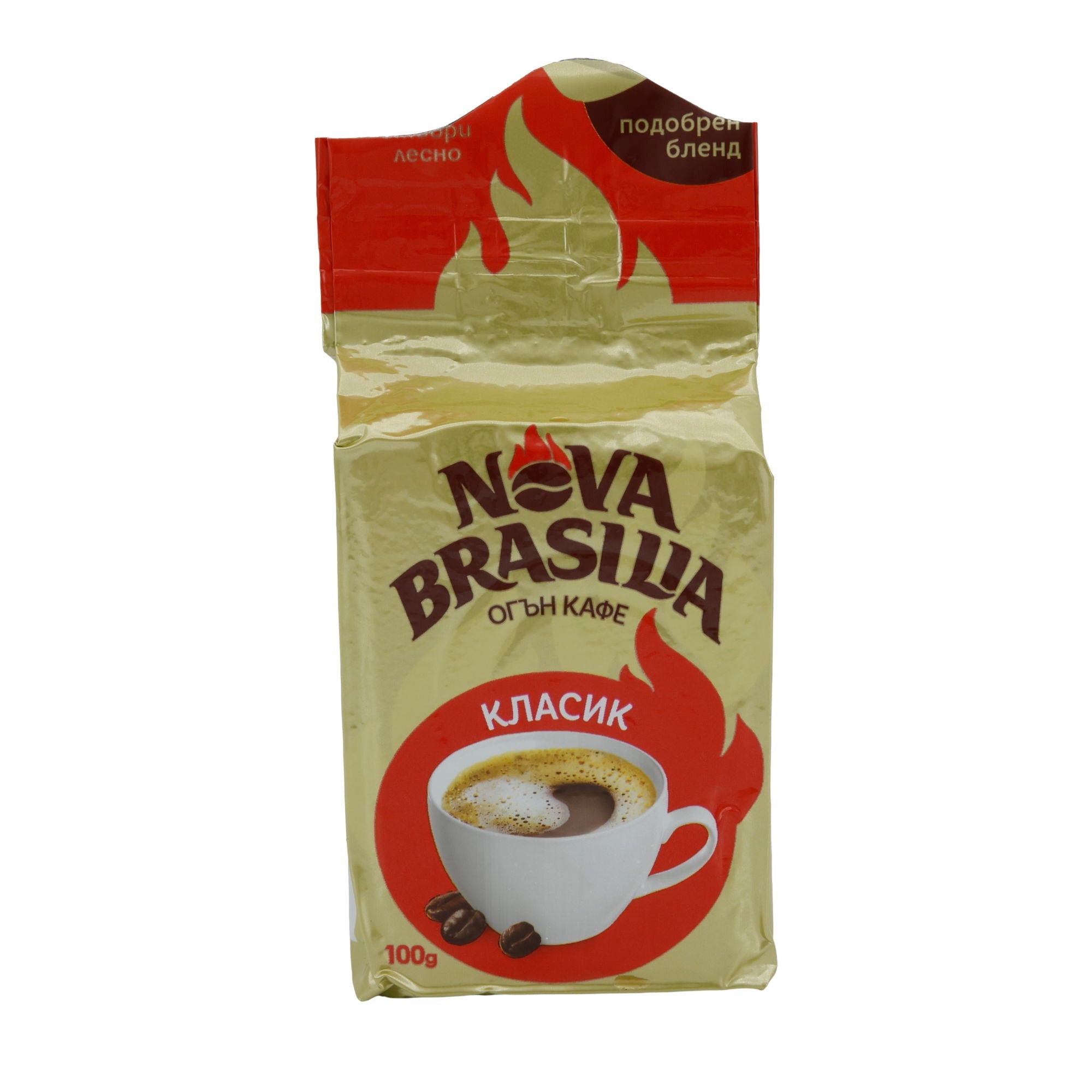Kaffee Classic Nova Brasilia | Gemahlener Kaffee | Kräftig, vielseitiger Genuss | 100 g NOVA